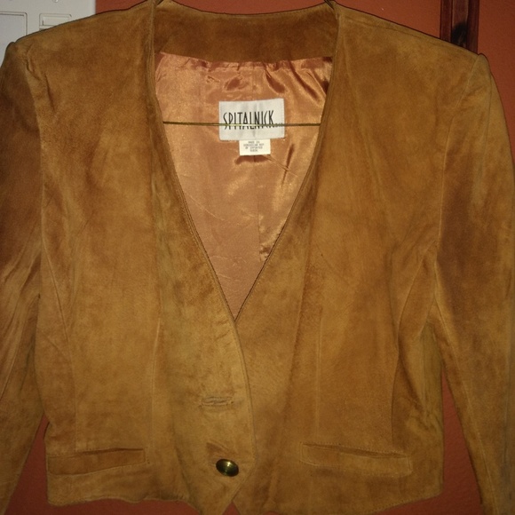 VTG. Suede cropped jacket - Picture 7 of 8